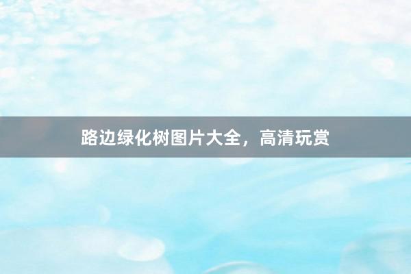 路边绿化树图片大全，高清玩赏